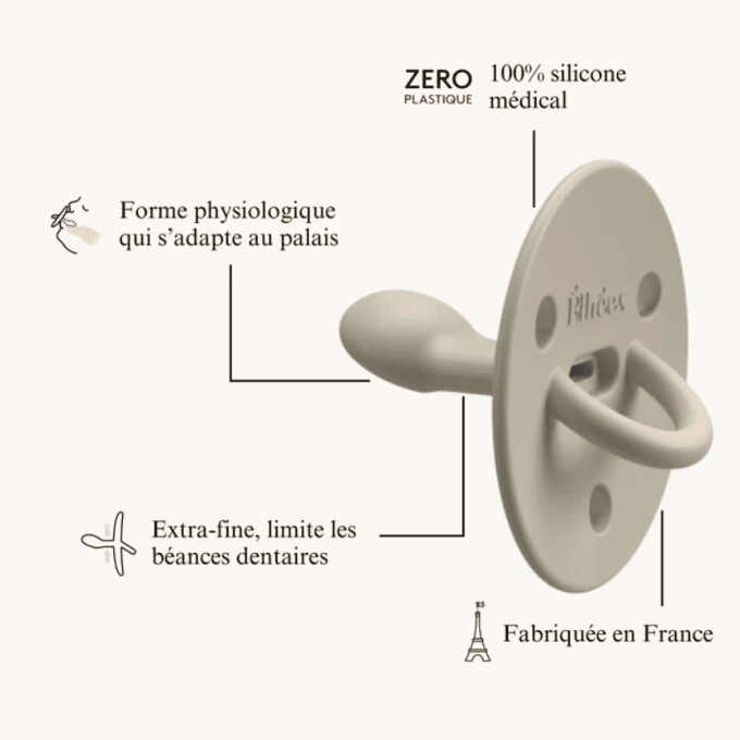 Sucette physiologique Elhée 0-6 mois choochoo Sand