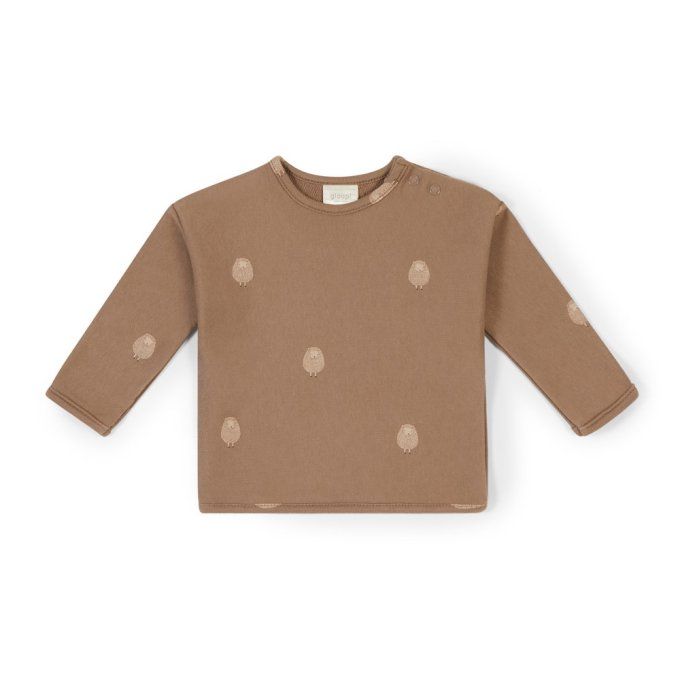 sweat bébé coton bio Gloop sheep marron