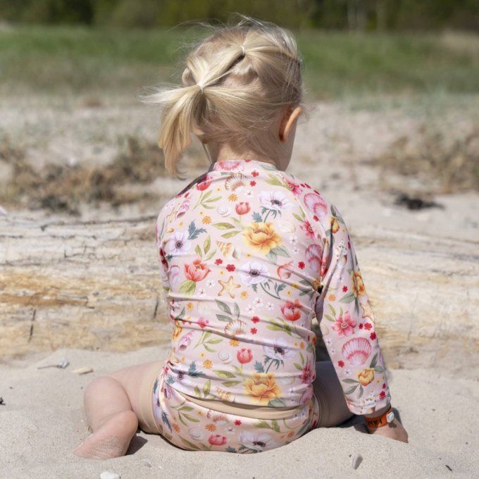 T-shirt anti-UV à manches Nor Filibabba Ocean Blossom
