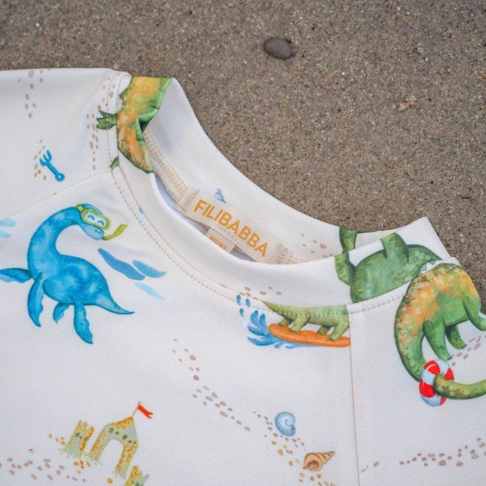 T-shirt anti-UV à manches Nor Filibabba Dino beach