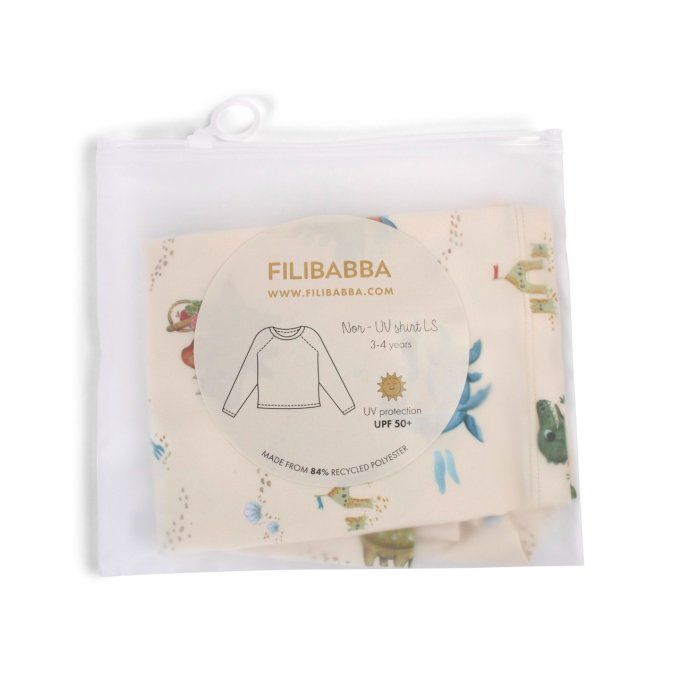 T-shirt anti-UV à manches Nor Filibabba Dino beach