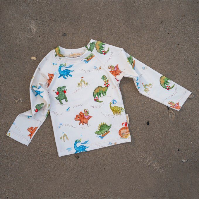 T-shirt anti-UV à manches Nor Filibabba Dino beach