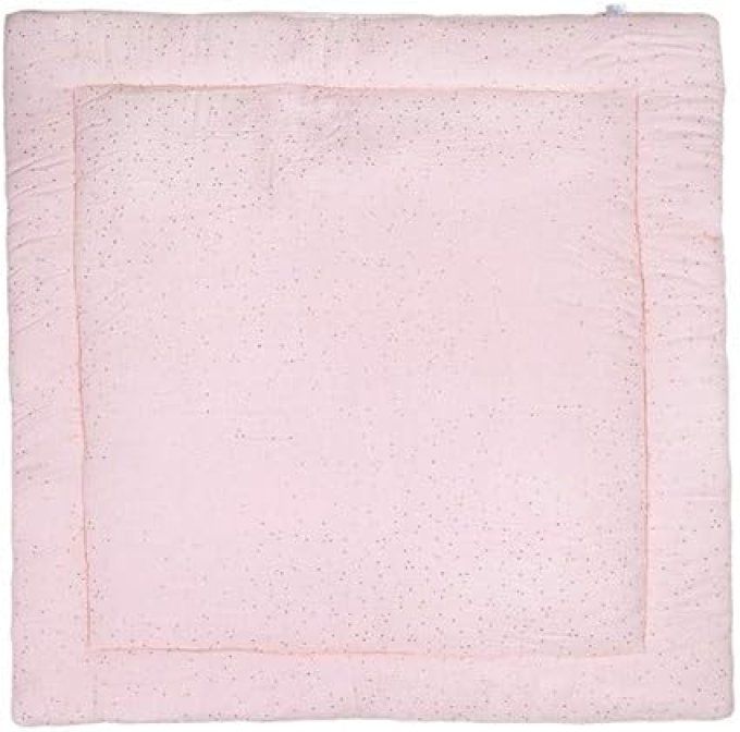 Tapis de jeu bébé réversible BB&CO gaze de coton rose