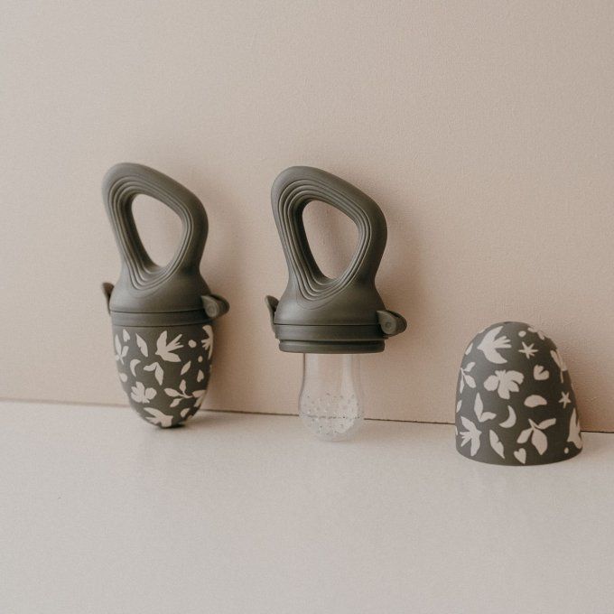 Tétine grignoteuse pour bébé Zakuw Birdy vert sauge