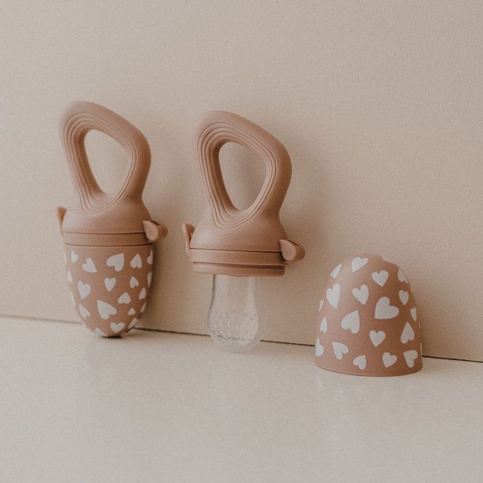 Tétine grignoteuse pour bébé Zakuw Fall in love Taupe