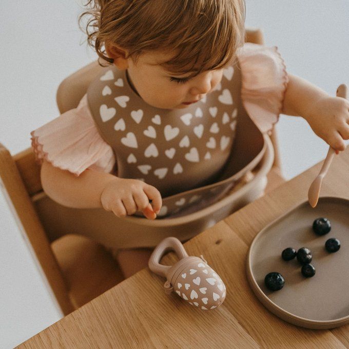 Tétine grignoteuse pour bébé Zakuw Fall in love Taupe