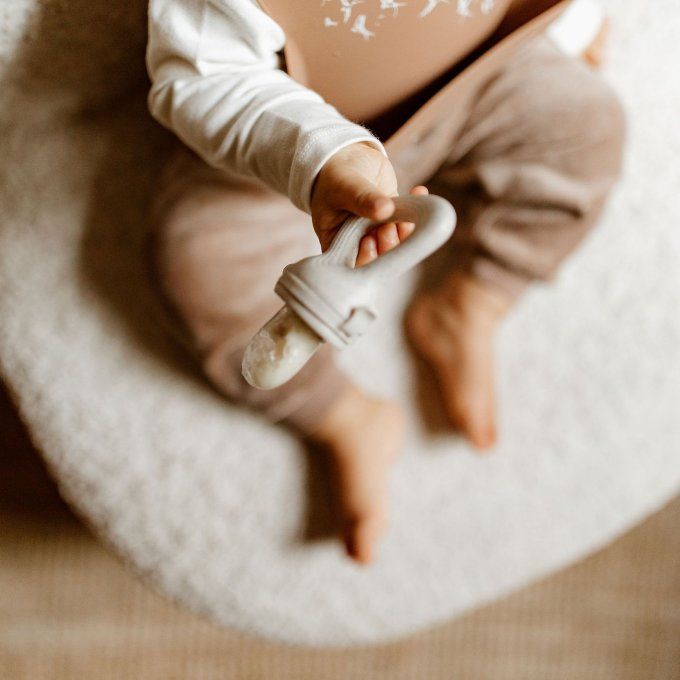 Tétine grignoteuse pour bébé Zakuw sable écru