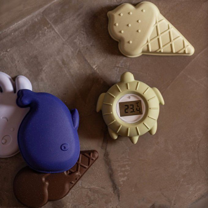 Thermomètre de bain bébé Filibabba tortue verte