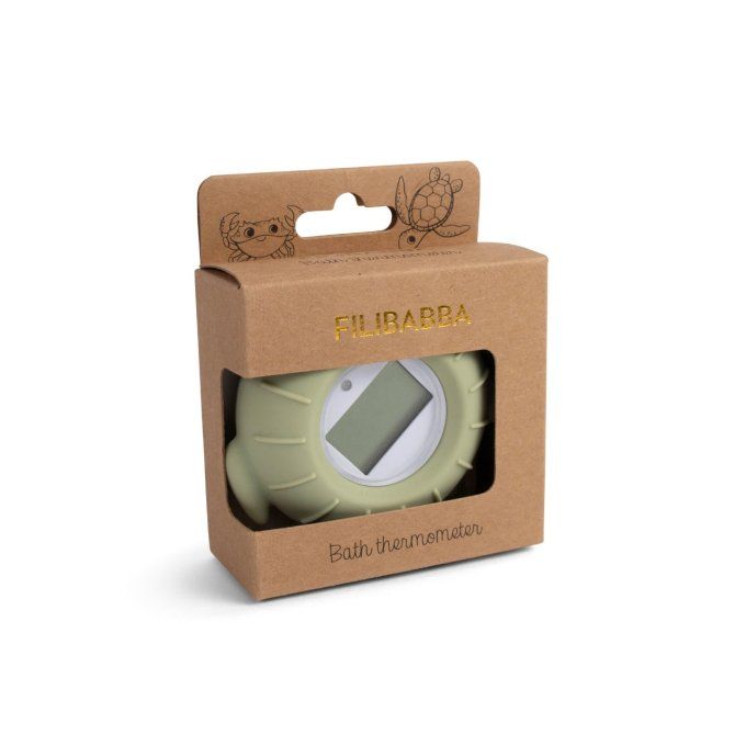Thermomètre de bain bébé Filibabba tortue verte