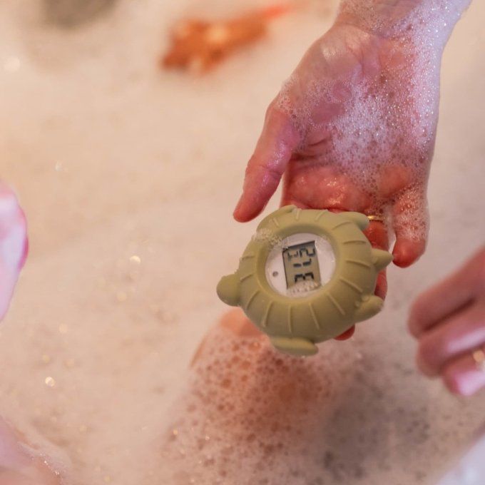 Thermomètre de bain bébé Filibabba tortue verte
