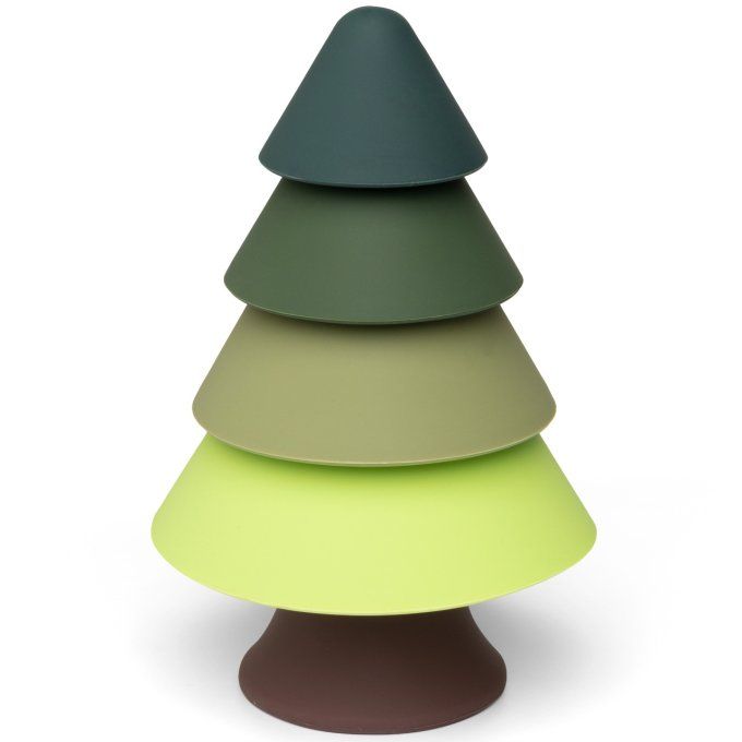 Arbre à empiler silicone Little L vert