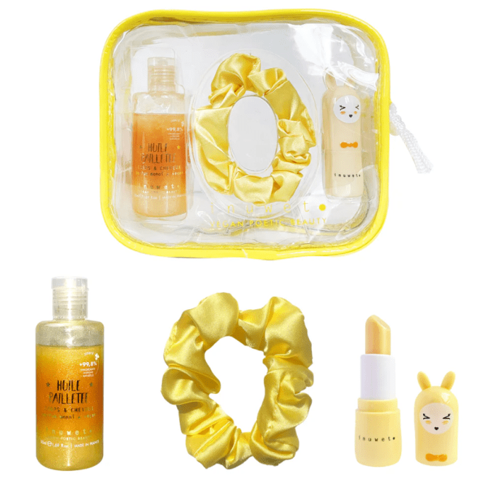 Trousse kit beauté d'été Camille Inuwet jaune
