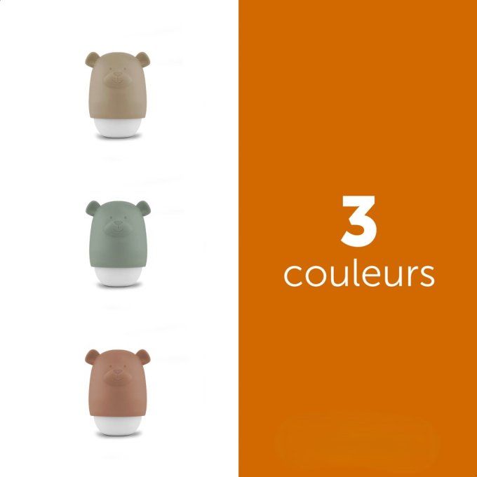 Veilleuse rechargeable grande autonomie Zazu Benny ours