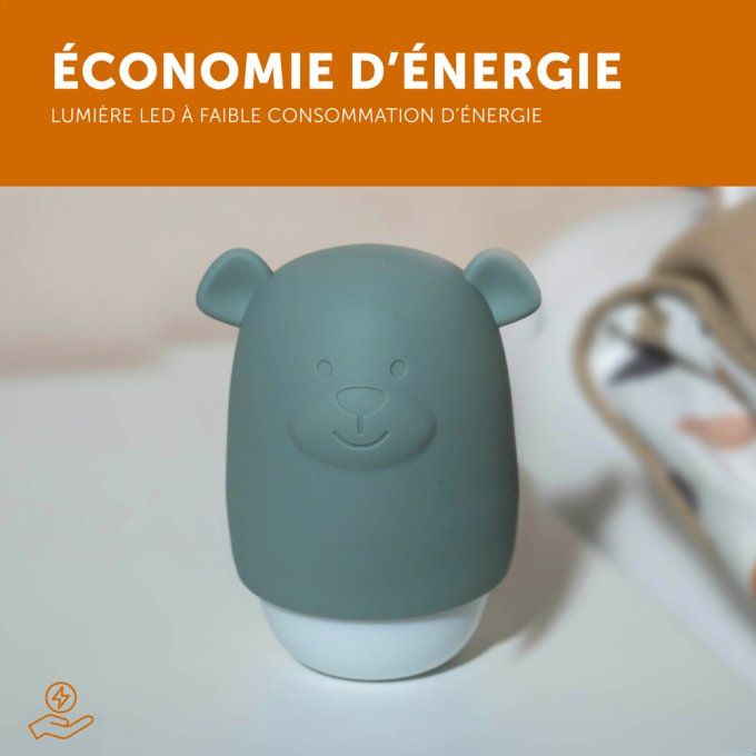 Veilleuse rechargeable grande autonomie Zazu Benny ours